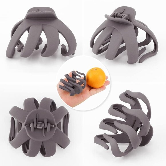 Hair Claw Clips Large 3.15\'\' Set of 5 for Thick Long Hair Hair Accessories main image 5
